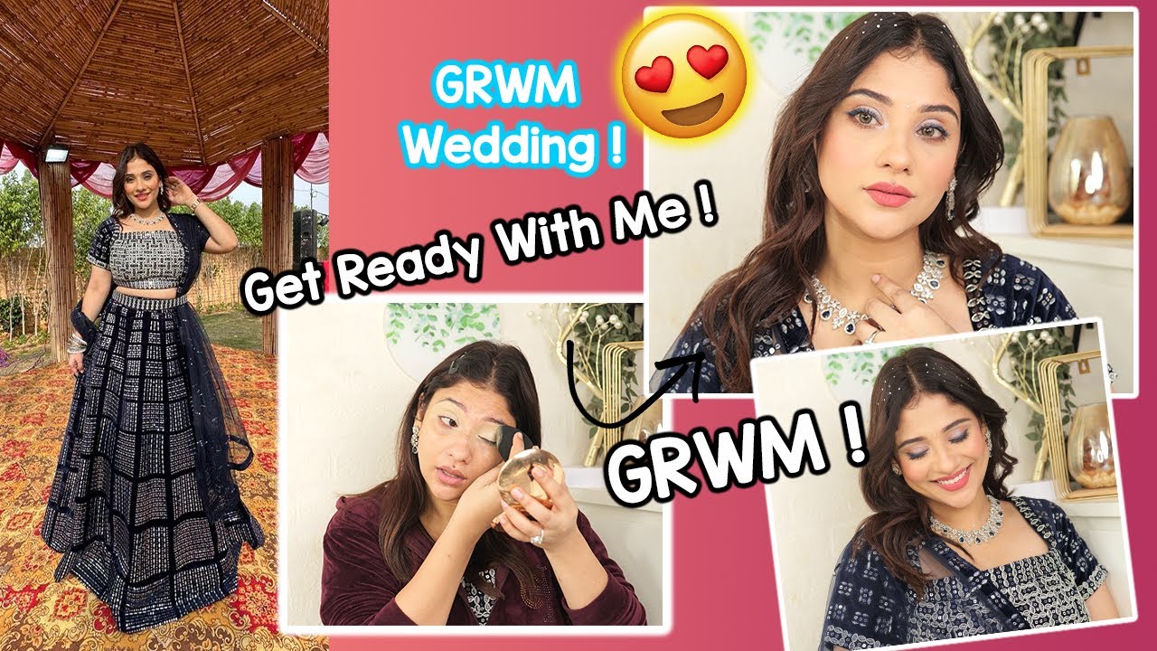 Shadi Time❤️|| Chatty GRWM blue lehngha 💙💙💙 || shystyles look