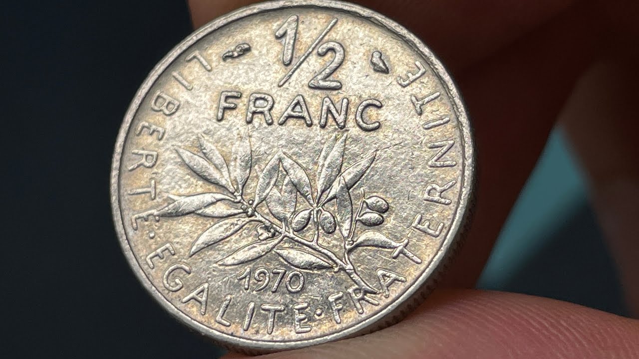 1970 France 1/2 Franc Coin • Values, Information, Mintage, History, and More