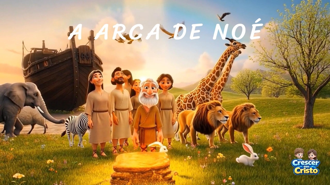 A Arca de Noé e seus Animalzinhos - Historinha Bíblica para crianças