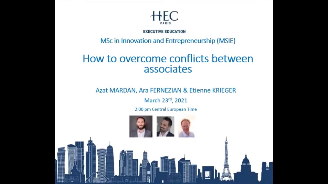 MSIE Webinar : How to Overcome Conflicts Between Associates
