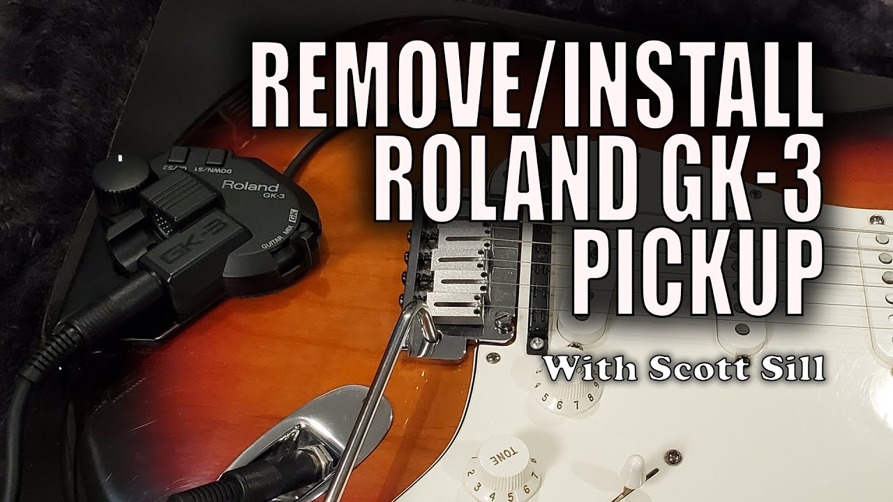 Как снять/установить звукосниматель Roland GK-3 с помощью Скотта Силла