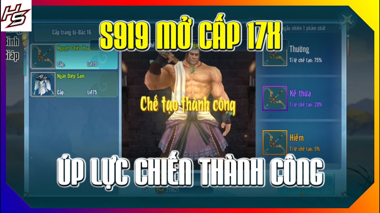 VLTK MOBILE - S919 Mở cấp 17x - Thành công úp lực chiến | Thiên Nhai TV