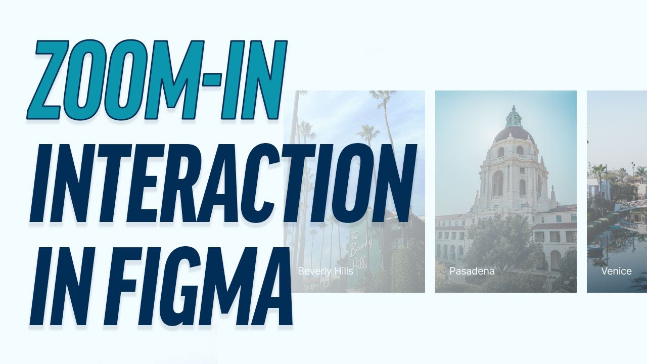 Прототип карты с эффектом приближения при наведении в Figma