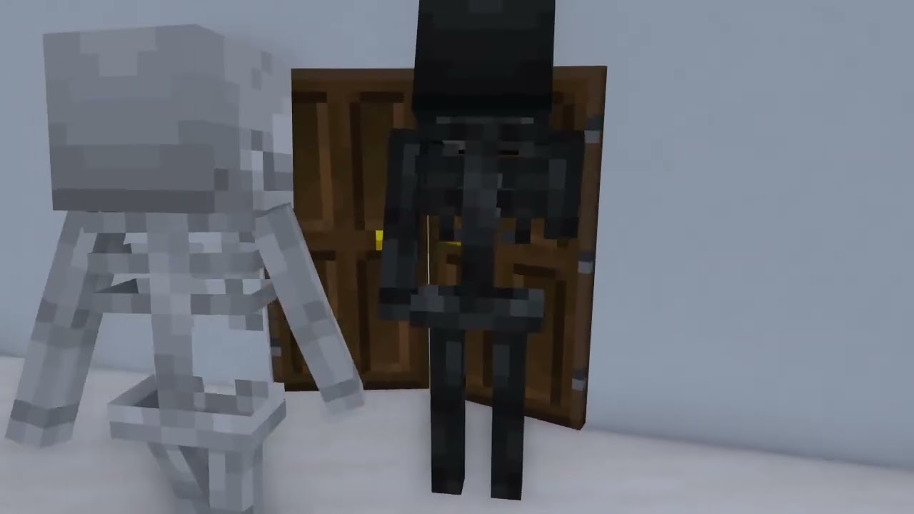 || WITHER x SKELETON || skeleton is sick, wither will treat him
