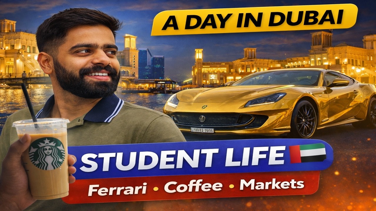 A Day in Dubai as a Student | Al Seef, Meena Bazaar, Ferrari, Perfumes & iPhone Prices
