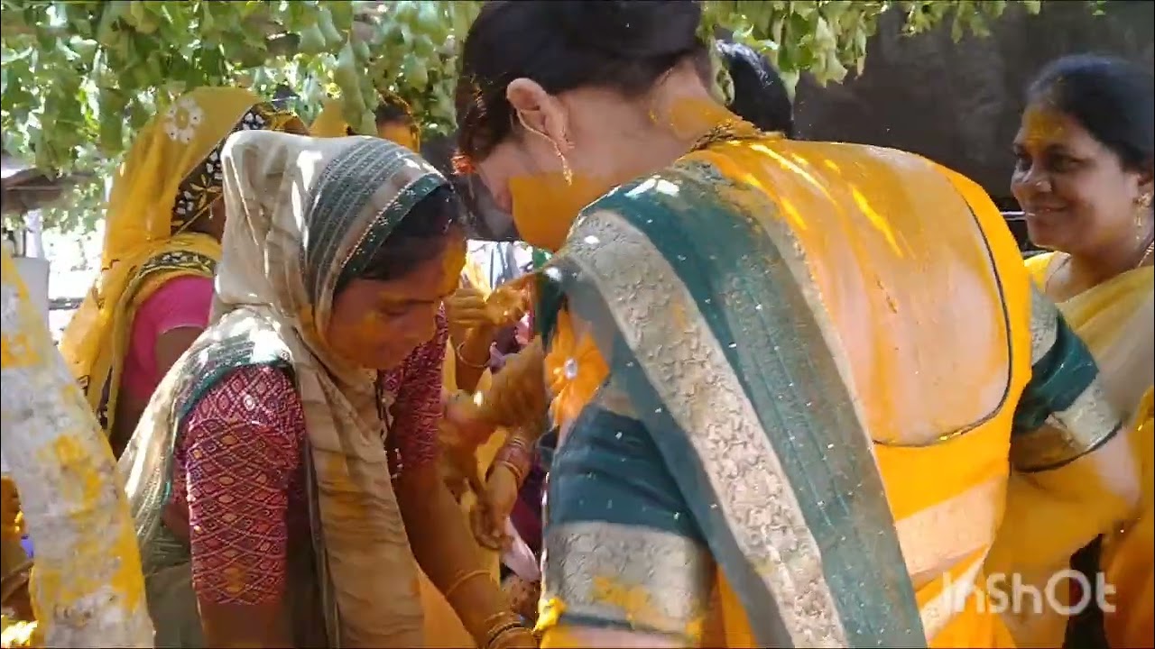 Gaon dehat ki haldi ki rasam 🥰🥰