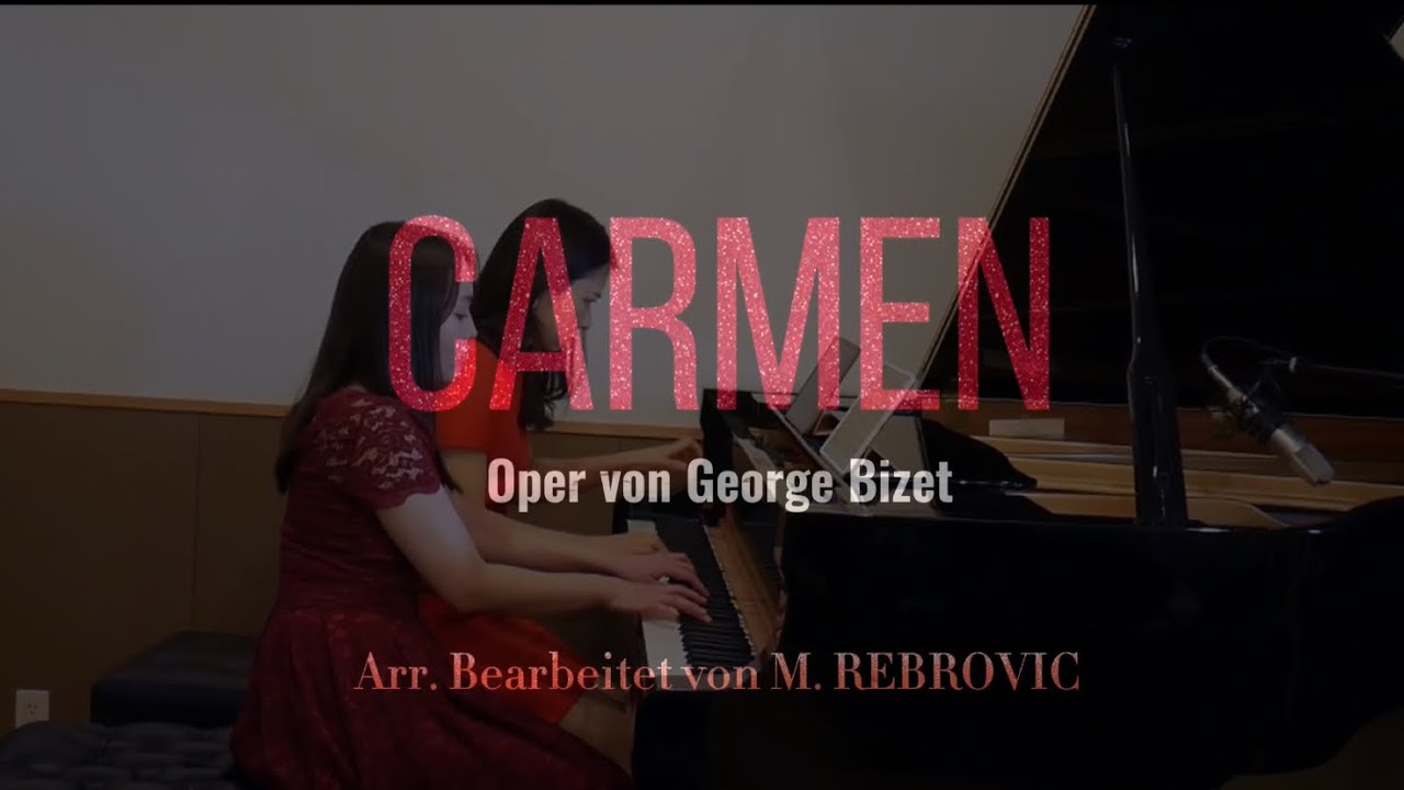 何曲知ってるかな？オペラ『カルメン』メドレー【ピアノ連弾】【クラシック】/Opera ''Carmen'' medley/Piano 4 hands duo