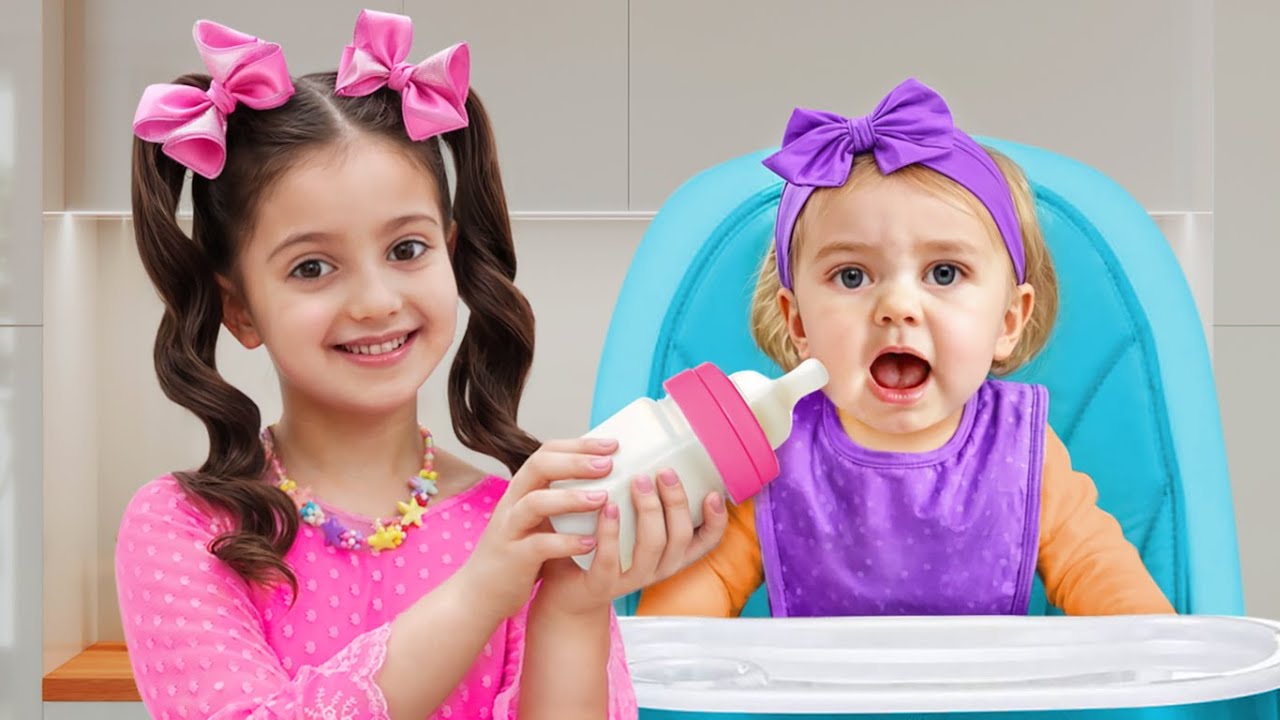 قصص اطفال مضحكة مع الاخت الصغيرة