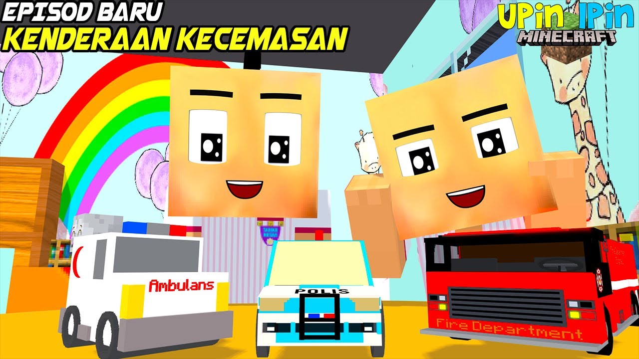 Upin & Ipin Musim 17 - Kenderaan Kecemasan Bhg.1 | Upin Ipin Terbaru 2023 Full Episode #minecraft