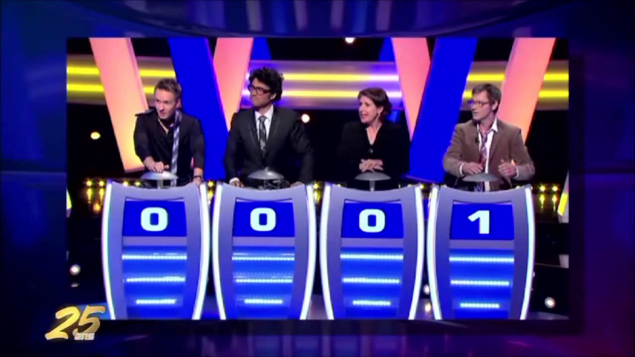 La surprise des animateurs jeux de France 3 à Julien Lepers pour les 25 ans de qpuc