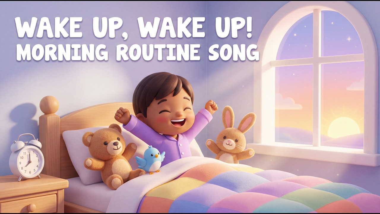 Wake Up Song for Kids | Morning Routine Song ☀️🪥