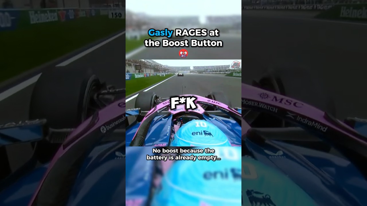 Gasly Gets Triggered By His Battery 😤