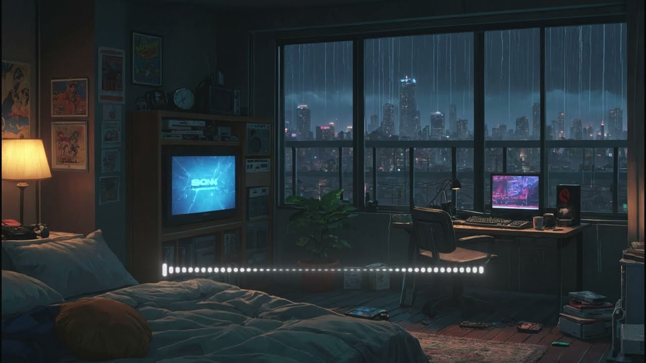 ☔️Lofi Rain Enjoy a Restful Night with Lofi Chill Rain Sleep Music Playlist Relax/Study/Work/Coffee