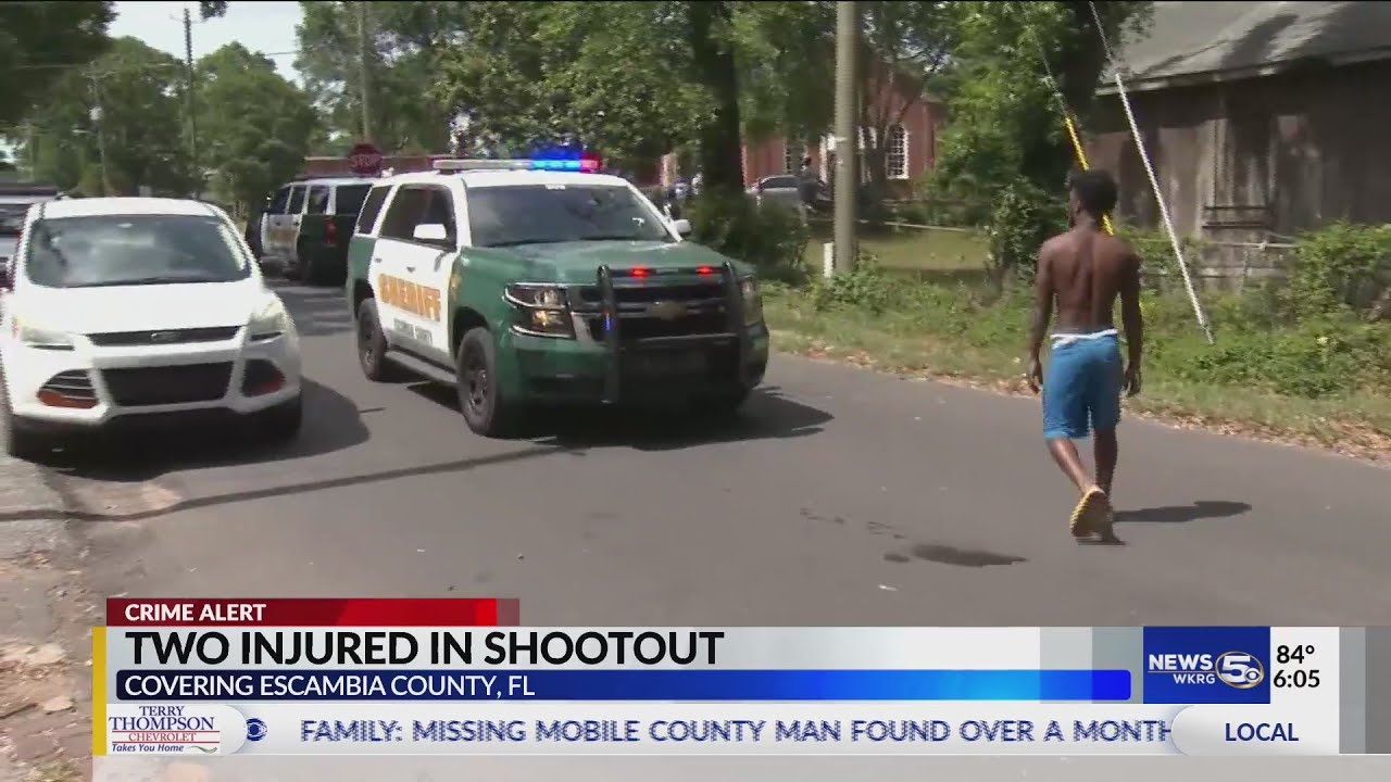 Two injured in shootout in Escambia County