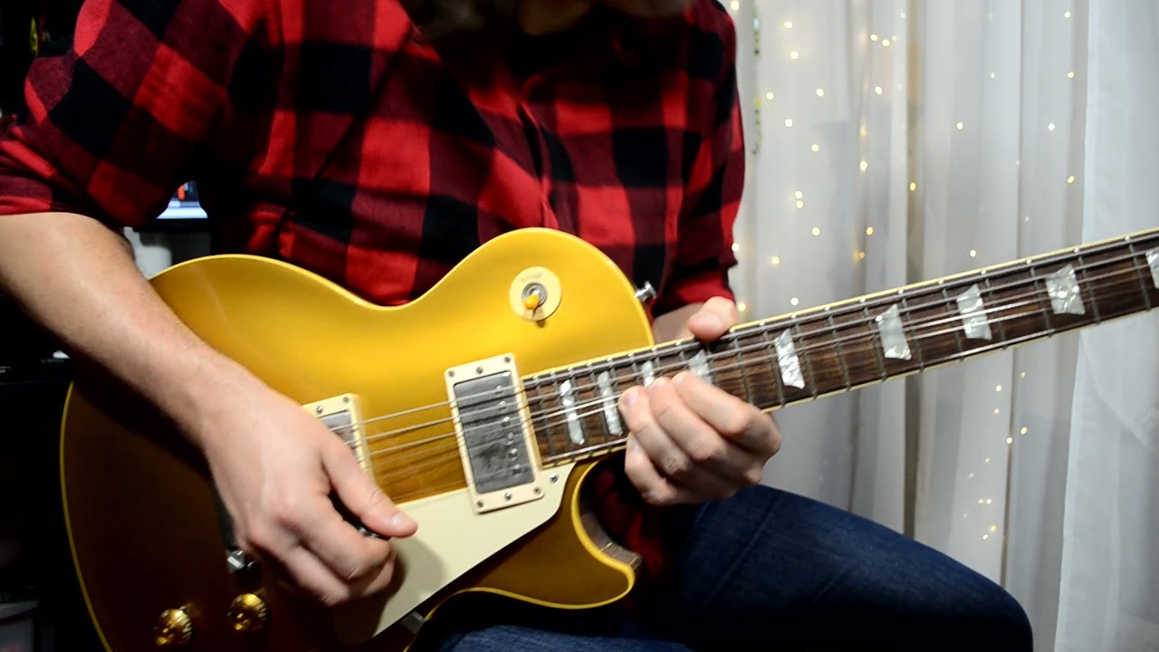 Gibson Les Paul 57 Gold Top Custom Shop R7 - JB Blues in C jam