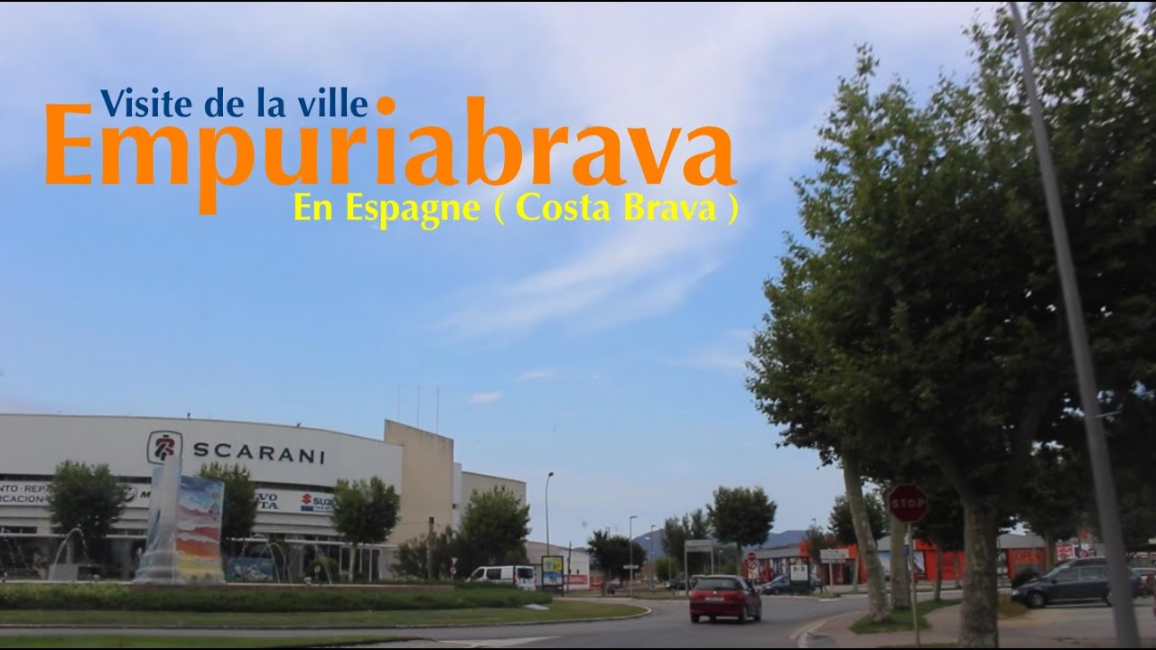 Visite de la ville Empuriabrava en espagne sur la costa brava ( empuriabrava Spain )