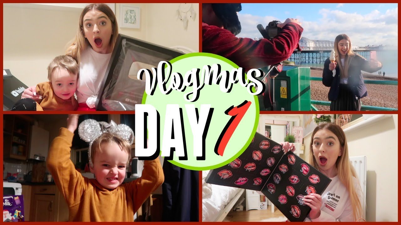 VLOGMAS DAY ONE! LOOK WHAT YOUTUBE SENT ME & ADVENT EXCITEMENT!