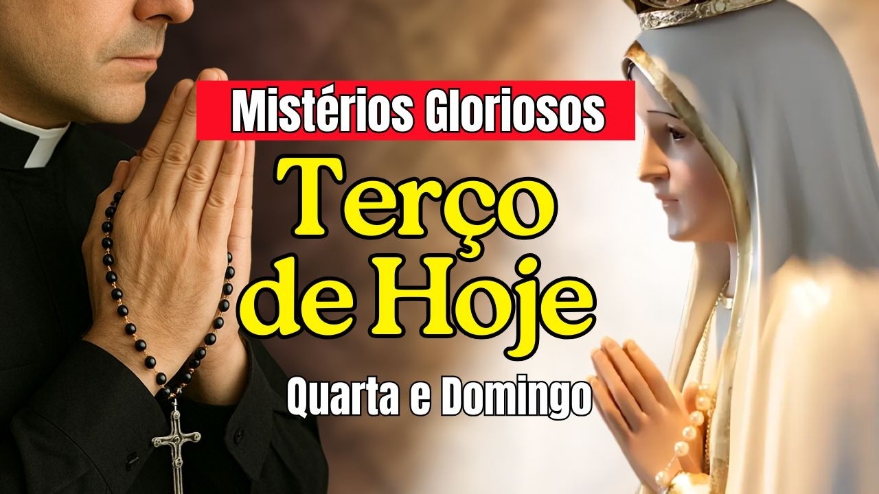 TERÇO DE HOJE 01/02/26 Domingo Mistérios Gloriosos com Evangelho do Dia