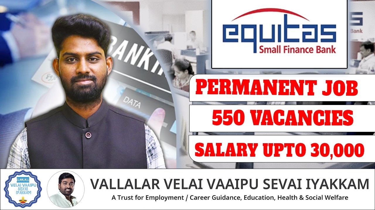 550 காலிப்பணியிடம்!  30,000 வரை சம்பளம்! Permanent Job! VVVSI Jobs & Career Updates