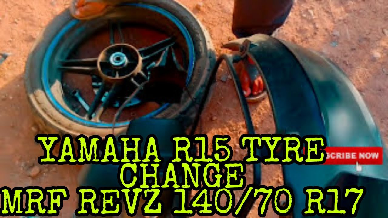 #MRF REVZ 140/70 R17 Radial Tubless tyre #R15tyre | #yamahaR15 #yzf | #nashikmotovloger