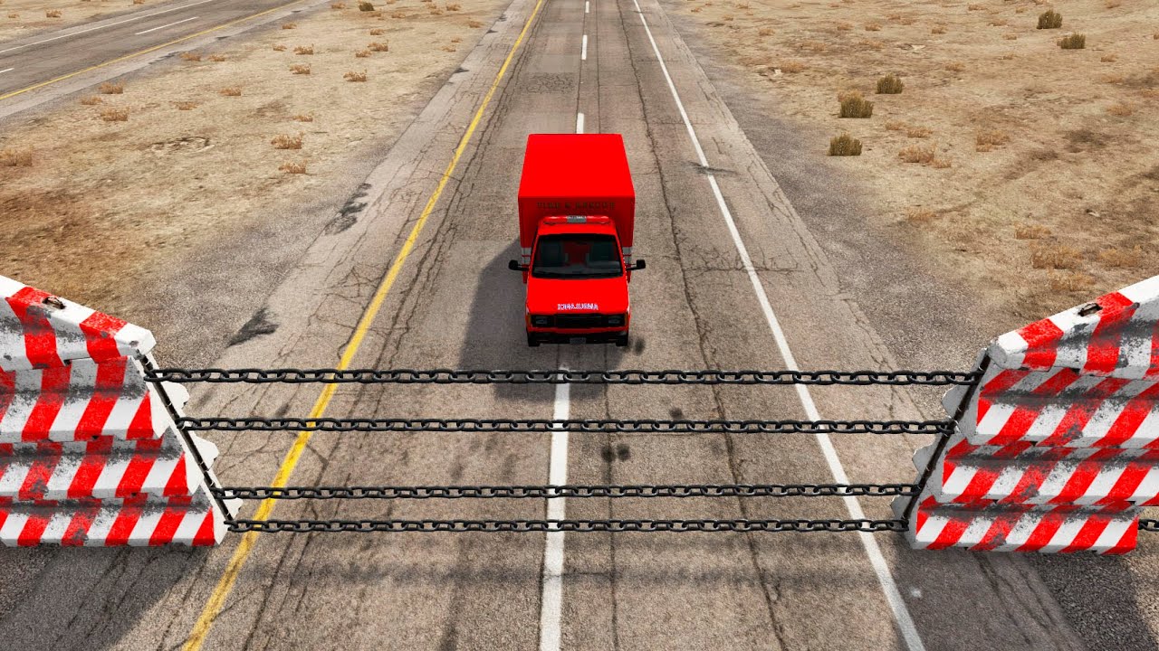 Cars vs Chain Wall &ndash; BeamNG.Drive | Beam Car