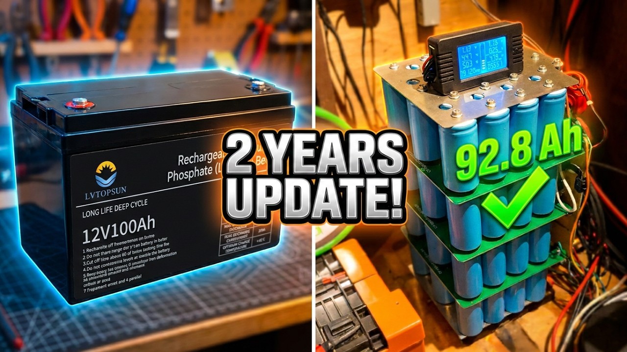 LVTOPSUN LifePo4 Battery CAPACITY TEST:  2 YEARS UPDATE & RESULT