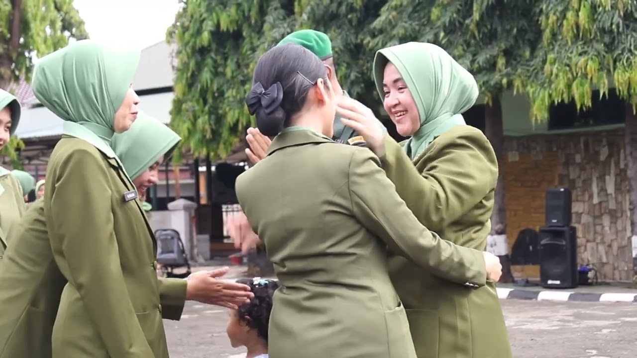 Denzipur 3/ATD Melaksanakan Upacara Tradisi Korp Pindah Satuan