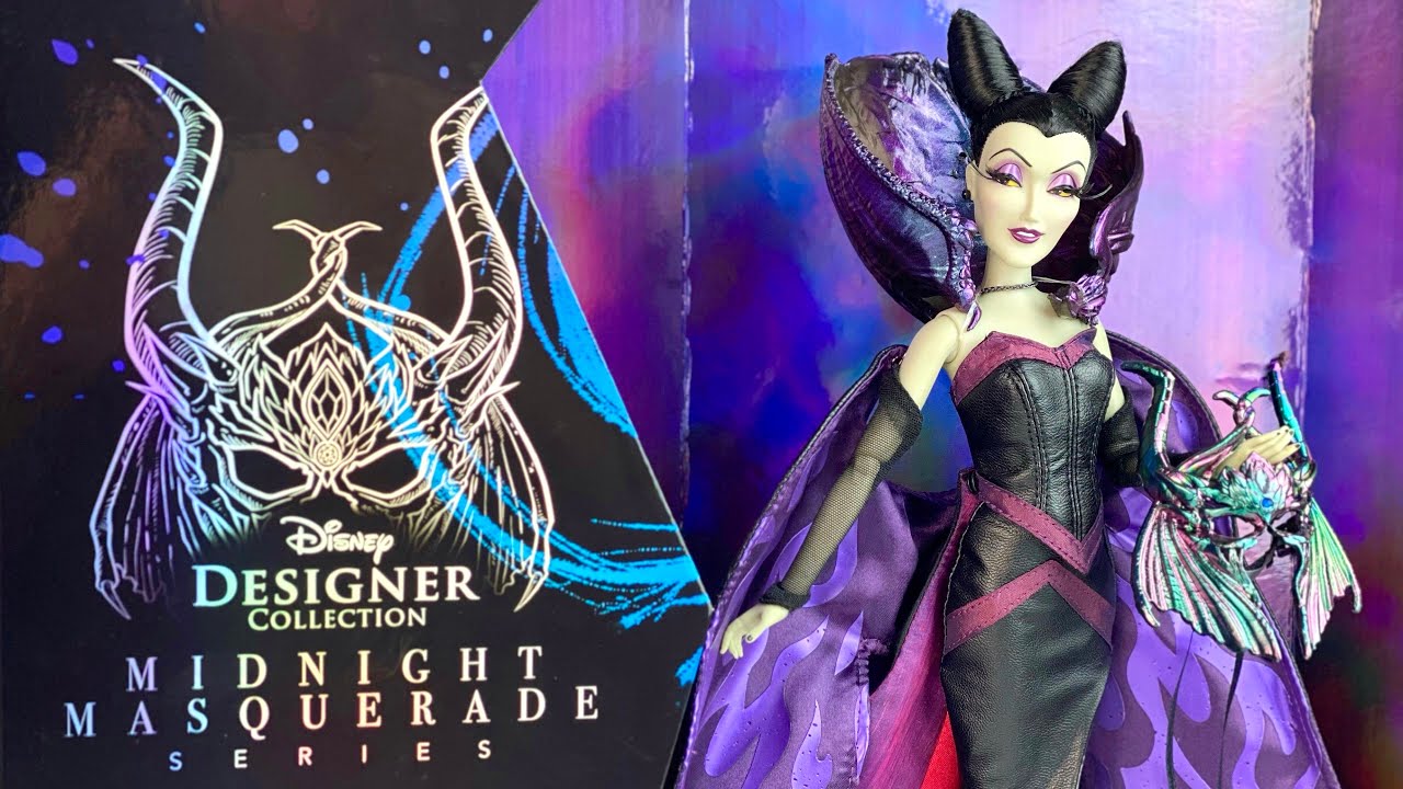 Villains: MALEFICENT Designer Doll Midnight Masquerade Series Review & Unboxing