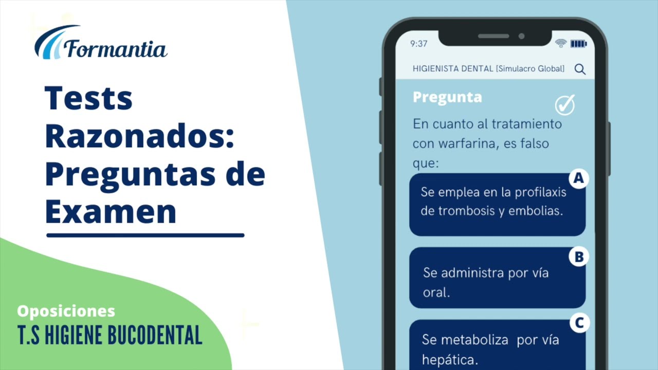 🟢 [T.S. Higiene Bucodental]  &iexcl;Ponte a prueba! ➡️ Tests de Examen de Oposici&oacute;n ✅ [D&iacute;a 27-05-2022]