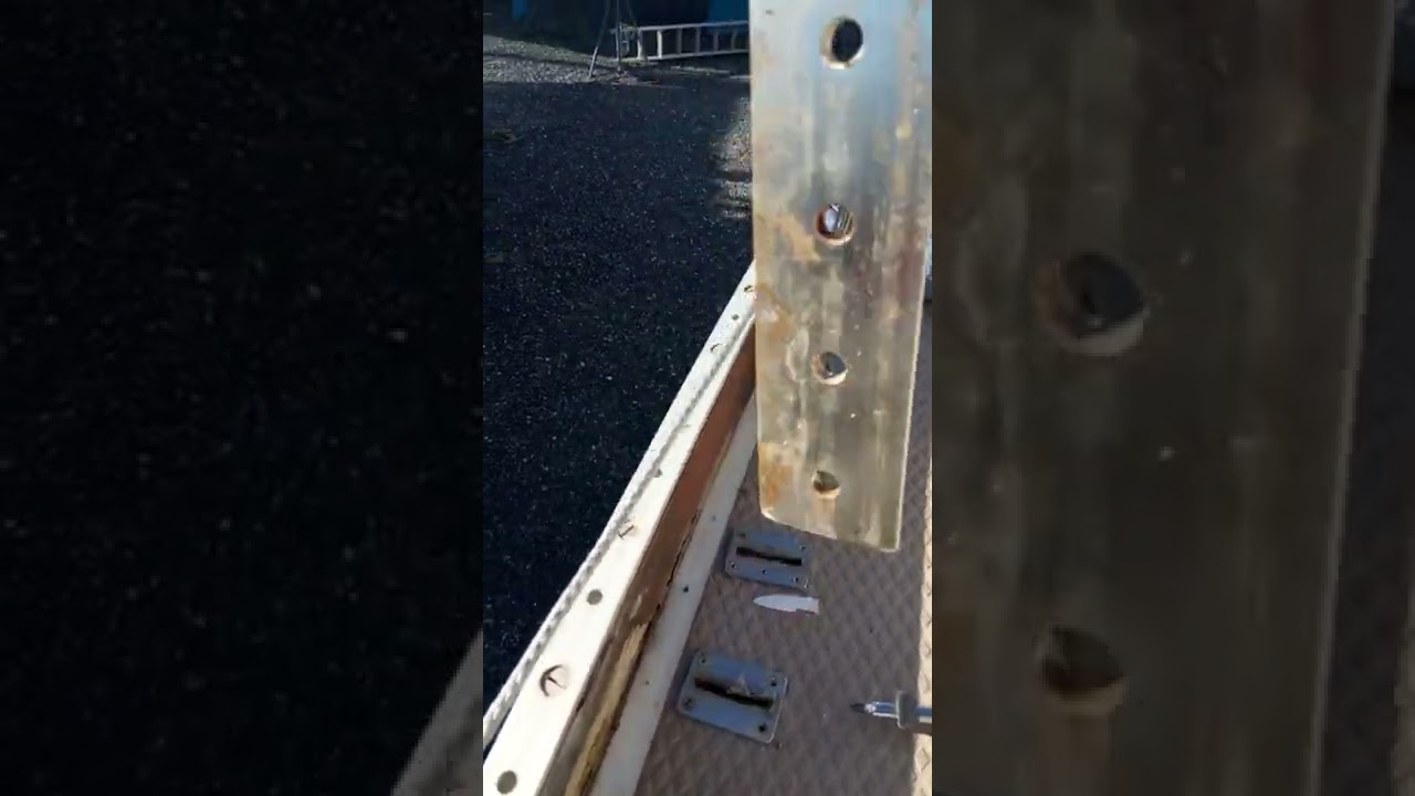 pulling chainplates for polishing (end up replacing)