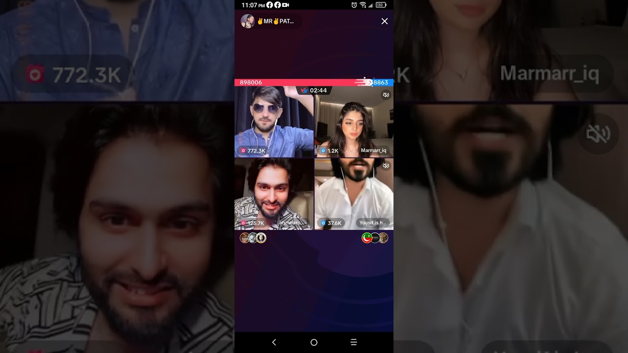 Mr pattlo big match Yousuf Ahmed sunny MarMar/tikTok live challenge @mrpattlolive