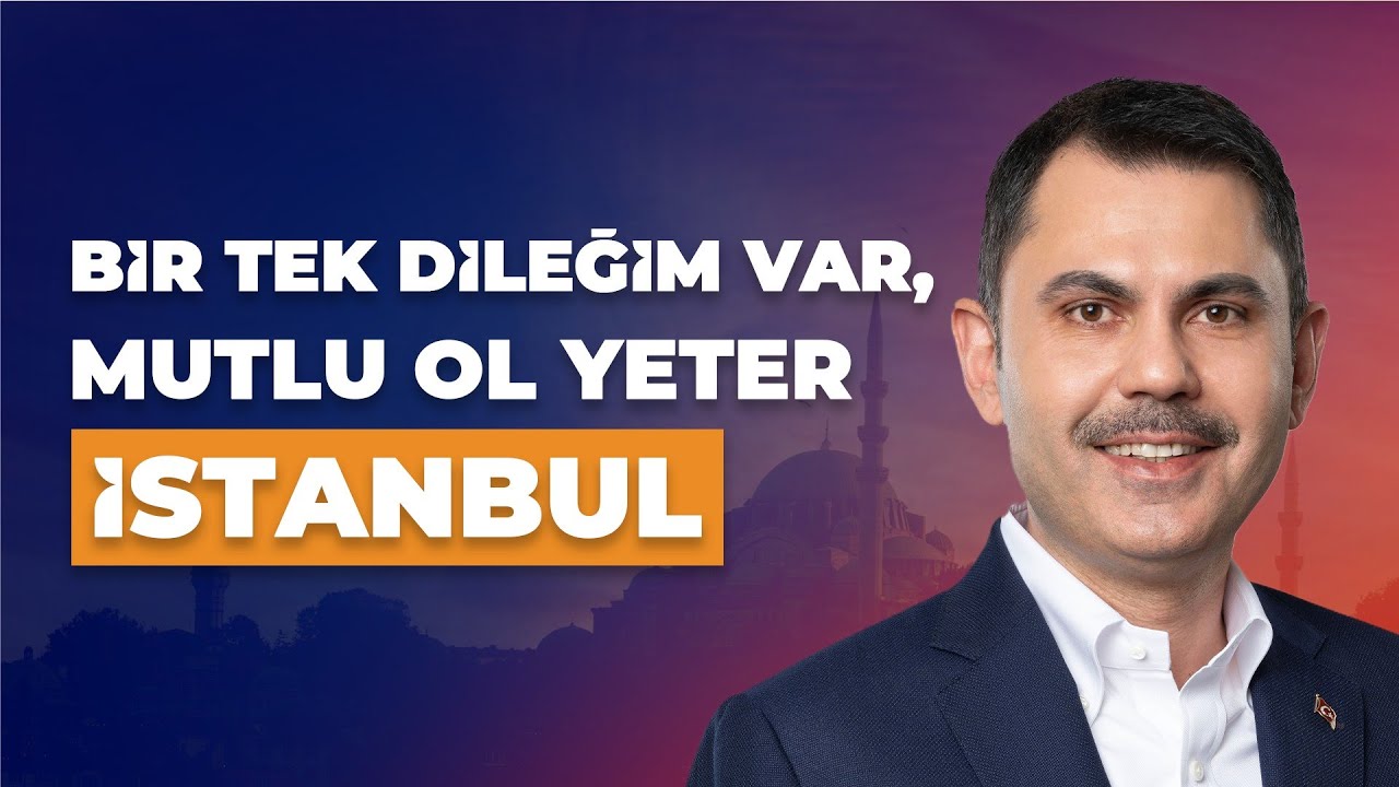 Bir tek dileğim var, mutlu ol yeter İstanbul.