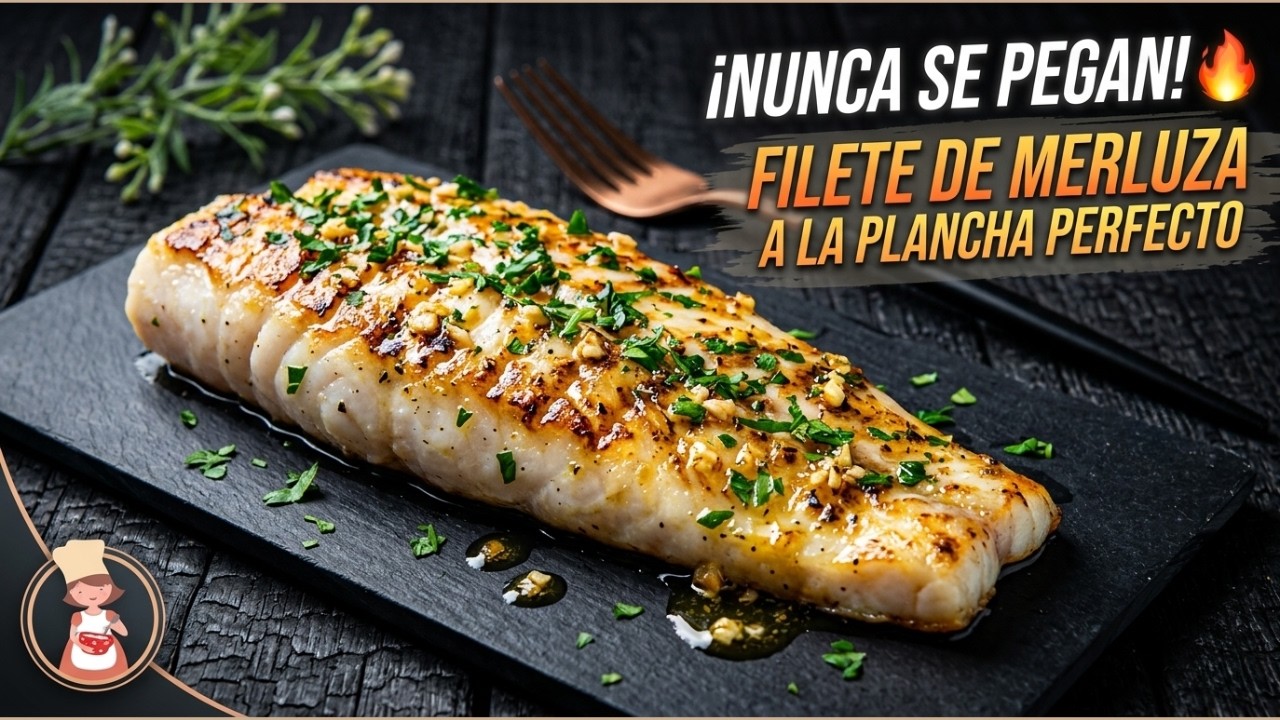 Filetes de merluza a la plancha ¡no se pegan!