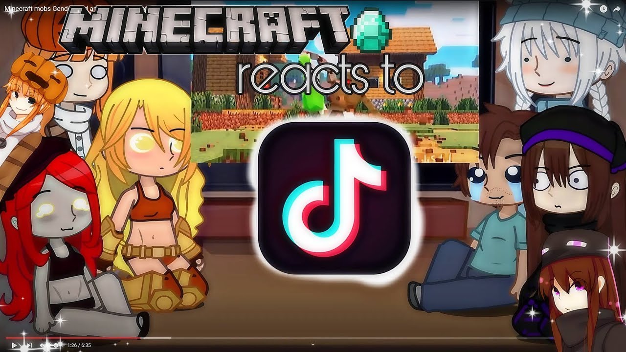 Реакция Стива и Mob Talker на мемы/видео Minecraft // Gacha Club // Mokyutsei