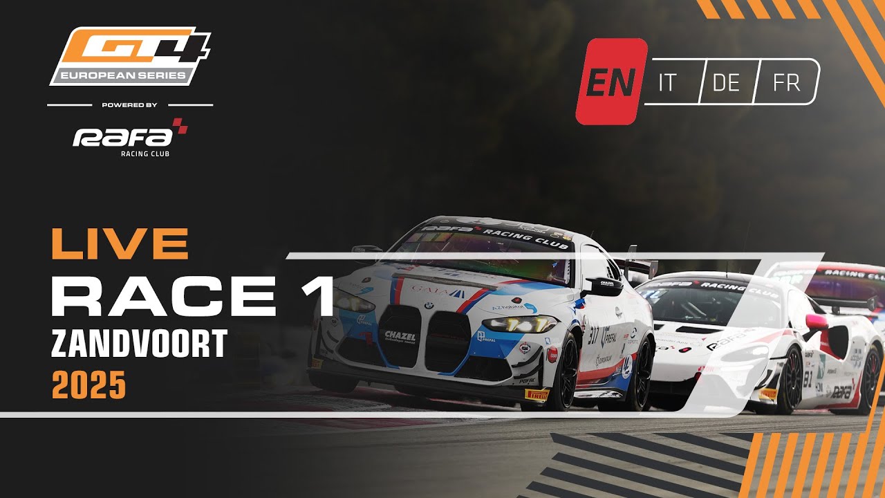 LIVE I Race 1 I Zandvoort I GT4 European Series pwd by RAFA Racing Club 2025 (English)