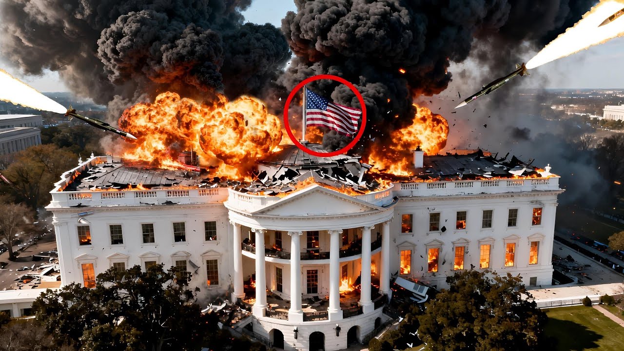 13 minutes ago! The US presidential palace in Washington was destroyed by a Su-57 pilot attack