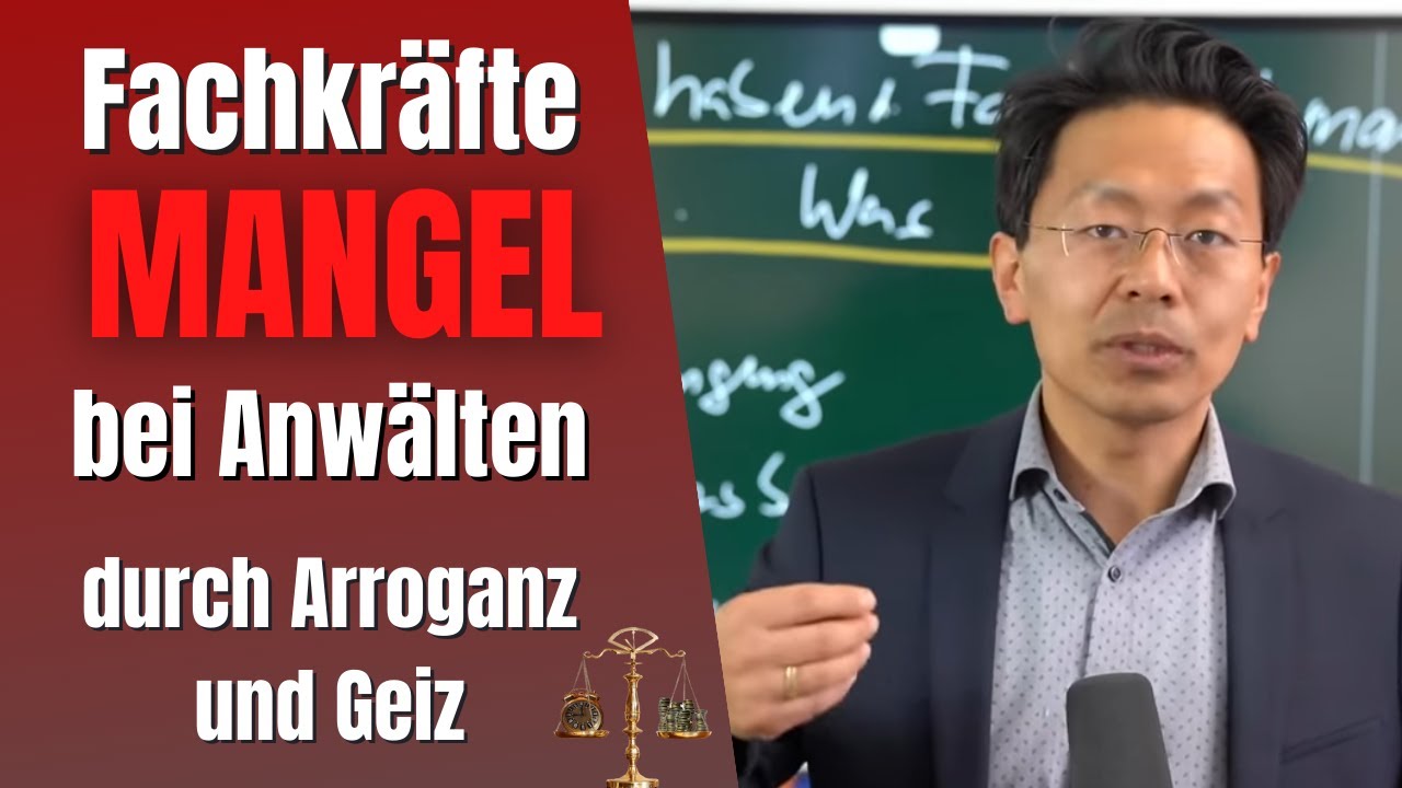 Wir Anwälte haben den Fachkräftemängel beim Personal duch Arroganz und Geiz selbst verbockt.