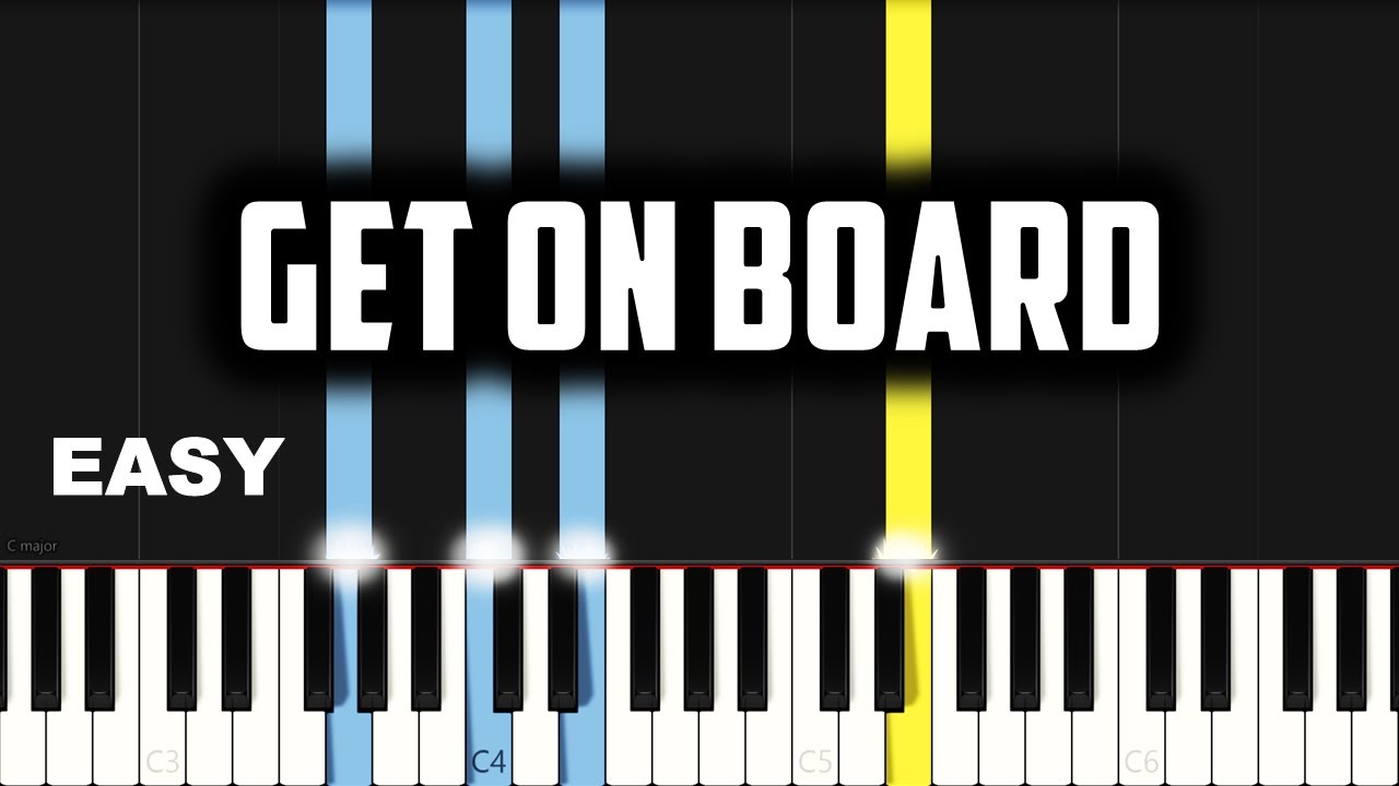 Get On Board | EASY PIANO TUTORIAL BY Extreme Midi