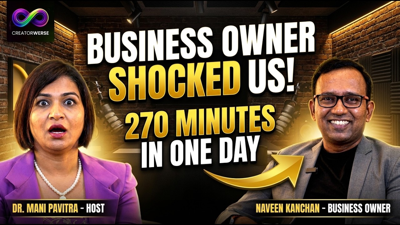 Why Business Owners Must Start Making Videos Today | Real Creator Story | Naveen | Dr. Mani Pavitra
