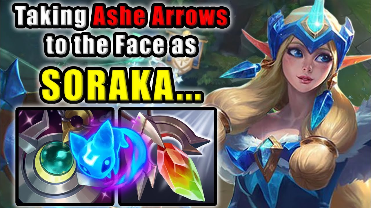 Taking Ashe Arrows to the Face as Soraka | Diamond Support | Patch 14.13