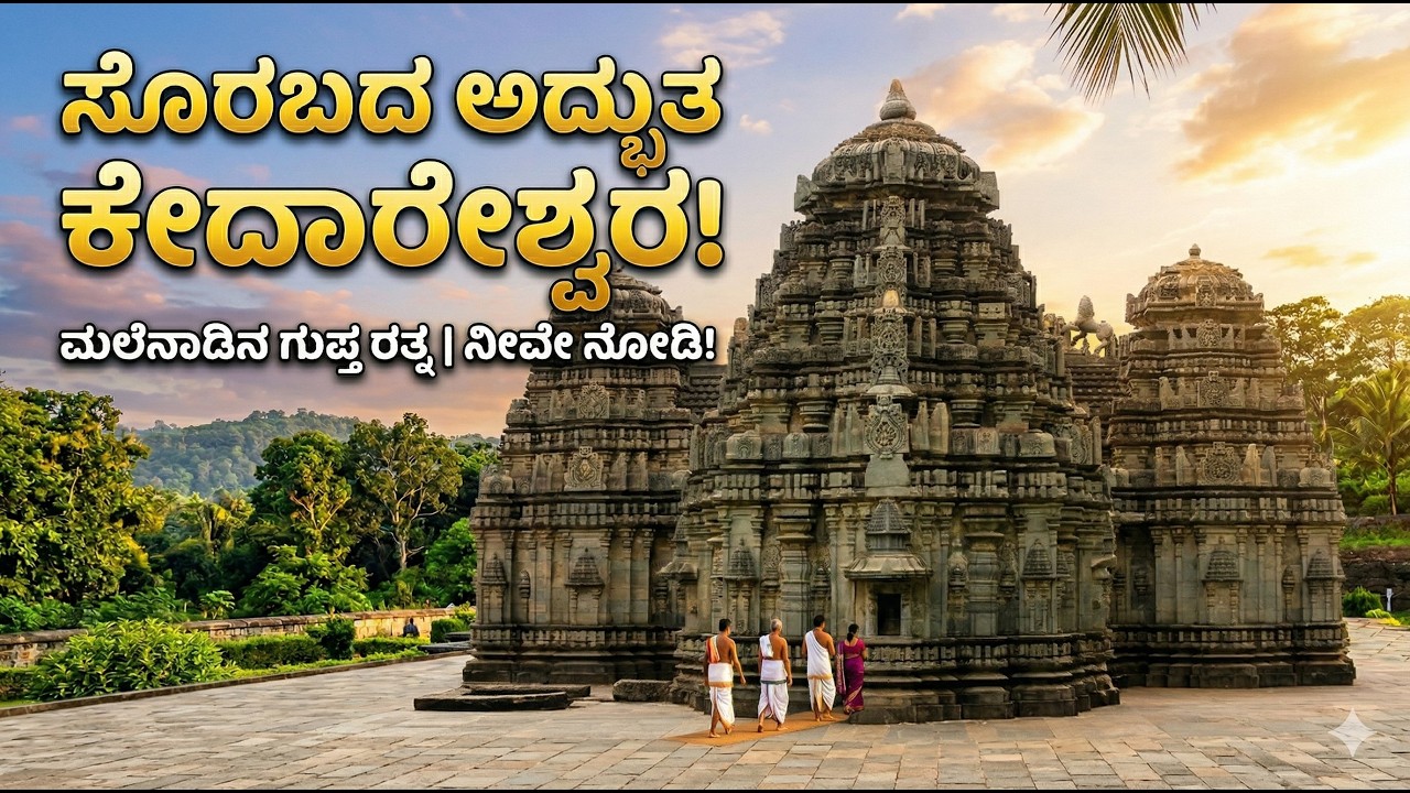 ಕೇದಾರೇಶ್ವರ: ಕಲ್ಲಿನ ಕಲಾ ವೈಭವ!! Ancient Wonders: Kedareswara Temple