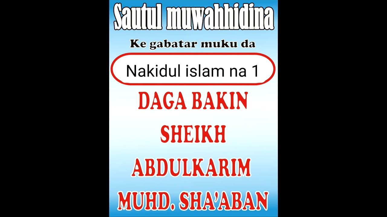Abinda yake warware musulunci na 1