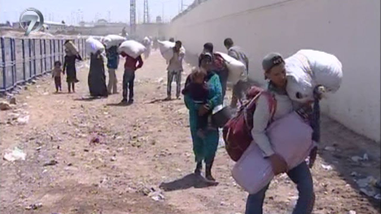 18 BİN SURİYELİ TEL ABYAD'DAN TÜRKİYEYE SIĞINDI