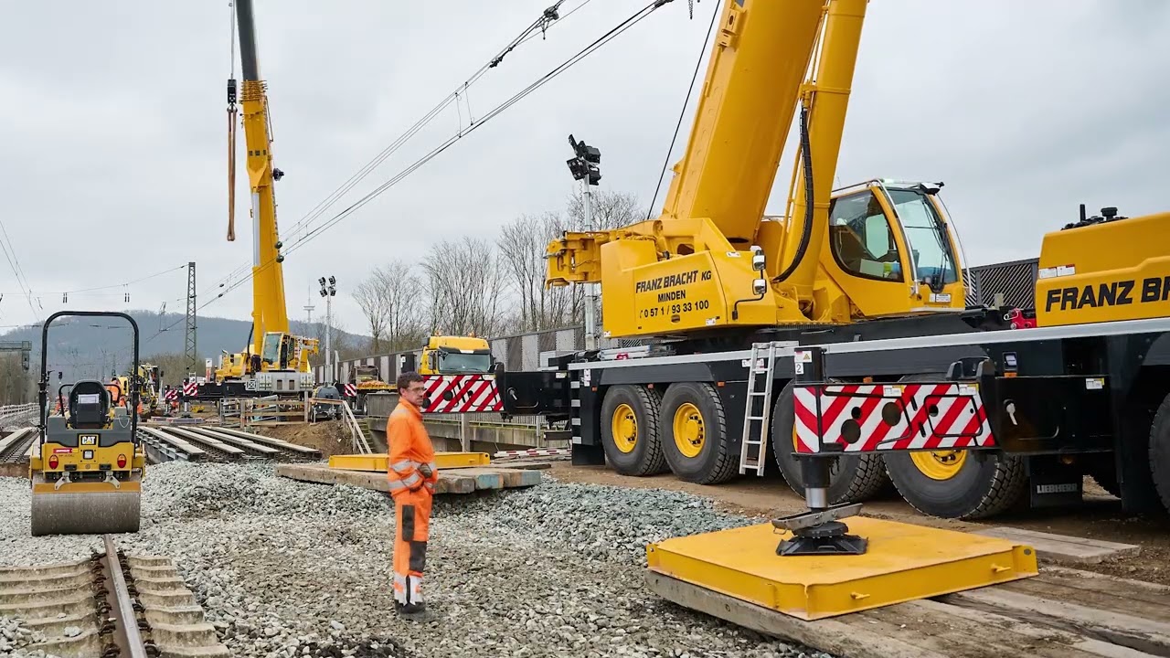 📍Teil 2 von 5: Ausbau & Verladung der Hilfsbrücken an der EÜ Wittenhausen