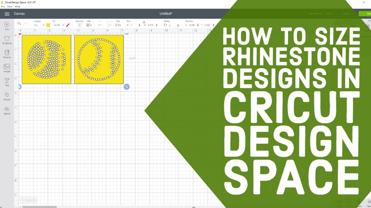 Как получить файлы SVG со стразами нужного размера в Cricut Design Space. Учебное пособие