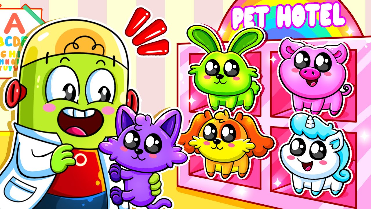 Baby Pet Hotel 😺CATNAP And DOGDAY Pet Care | Funny Cartoons for Kids by Matt, Not Again