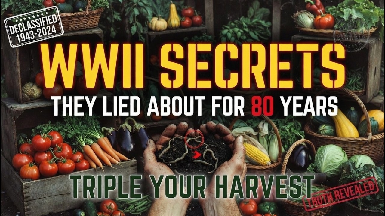 Why Fertilizer Companies Buried These: Soil Gardening Secrets From WWII That Triple Your Harvest