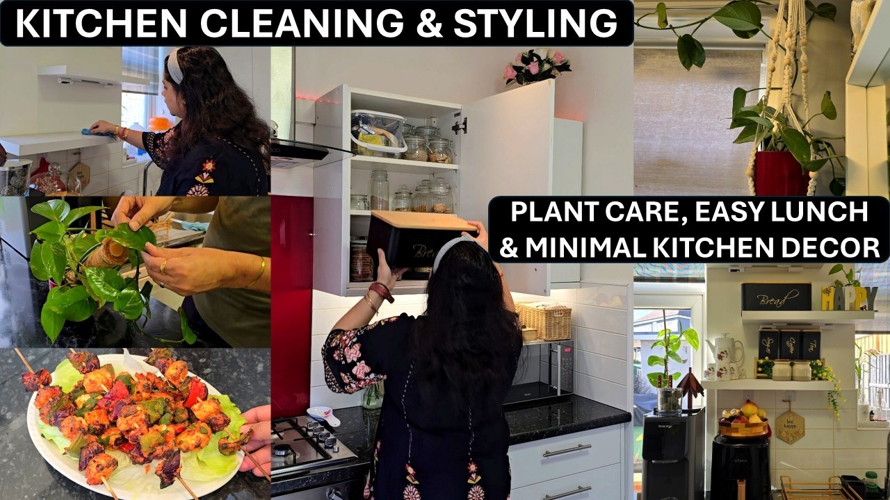 Kitchen Organization, Décor & Styling Tips | Spring Special Lunch Routine - Paneer Tikka With Wrap