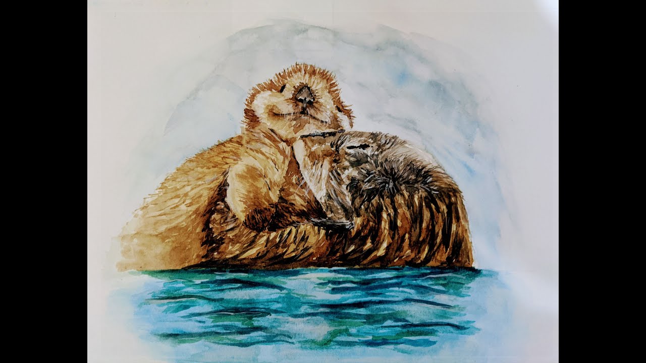 Sea Otter Watercolor Tutorial