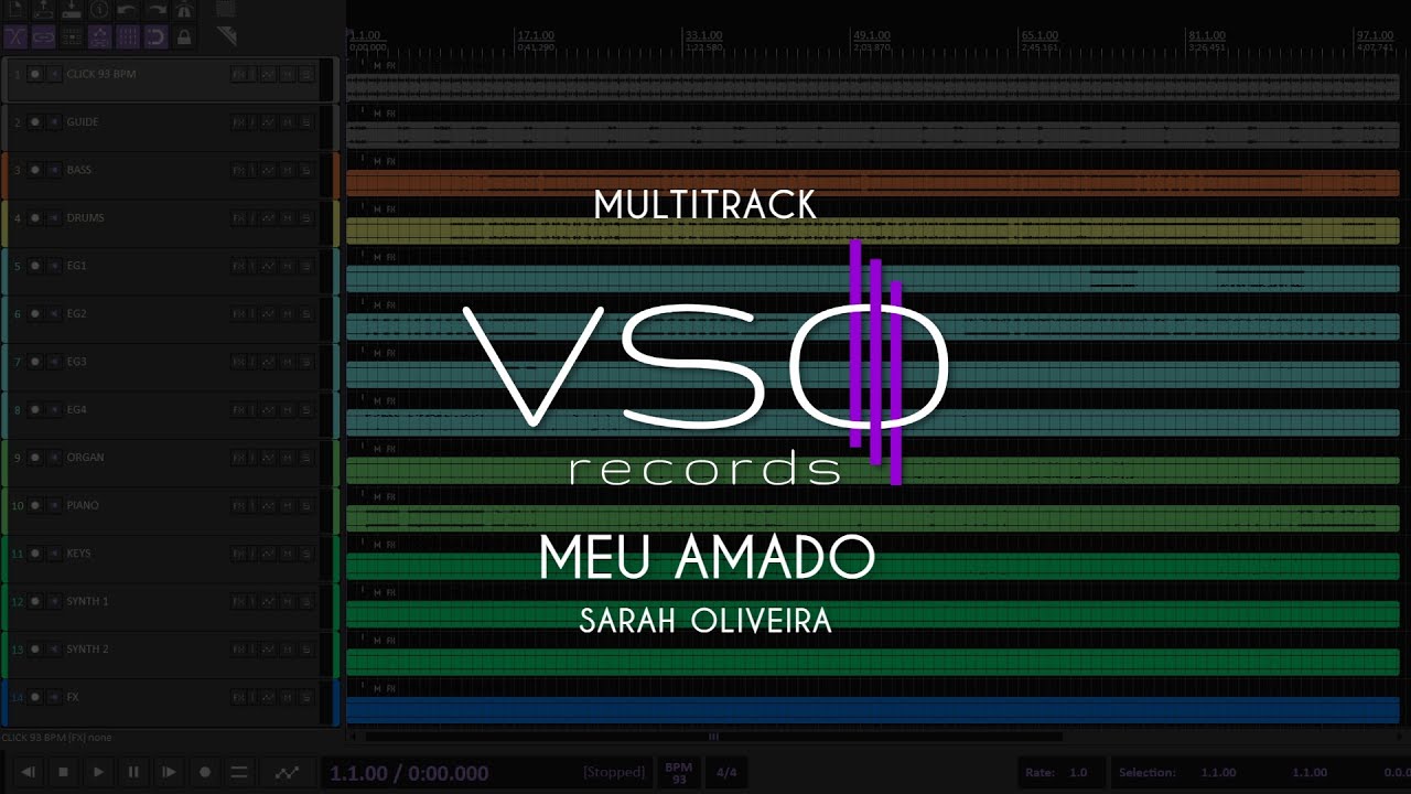 MULTITRACK - Meu Amado (Ao vivo) - Sarah Oliveira